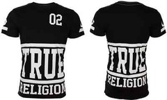 $95 TRUE RELIGION Black White STARTER Oversized Fit Designer Graphic T-shirt NWT