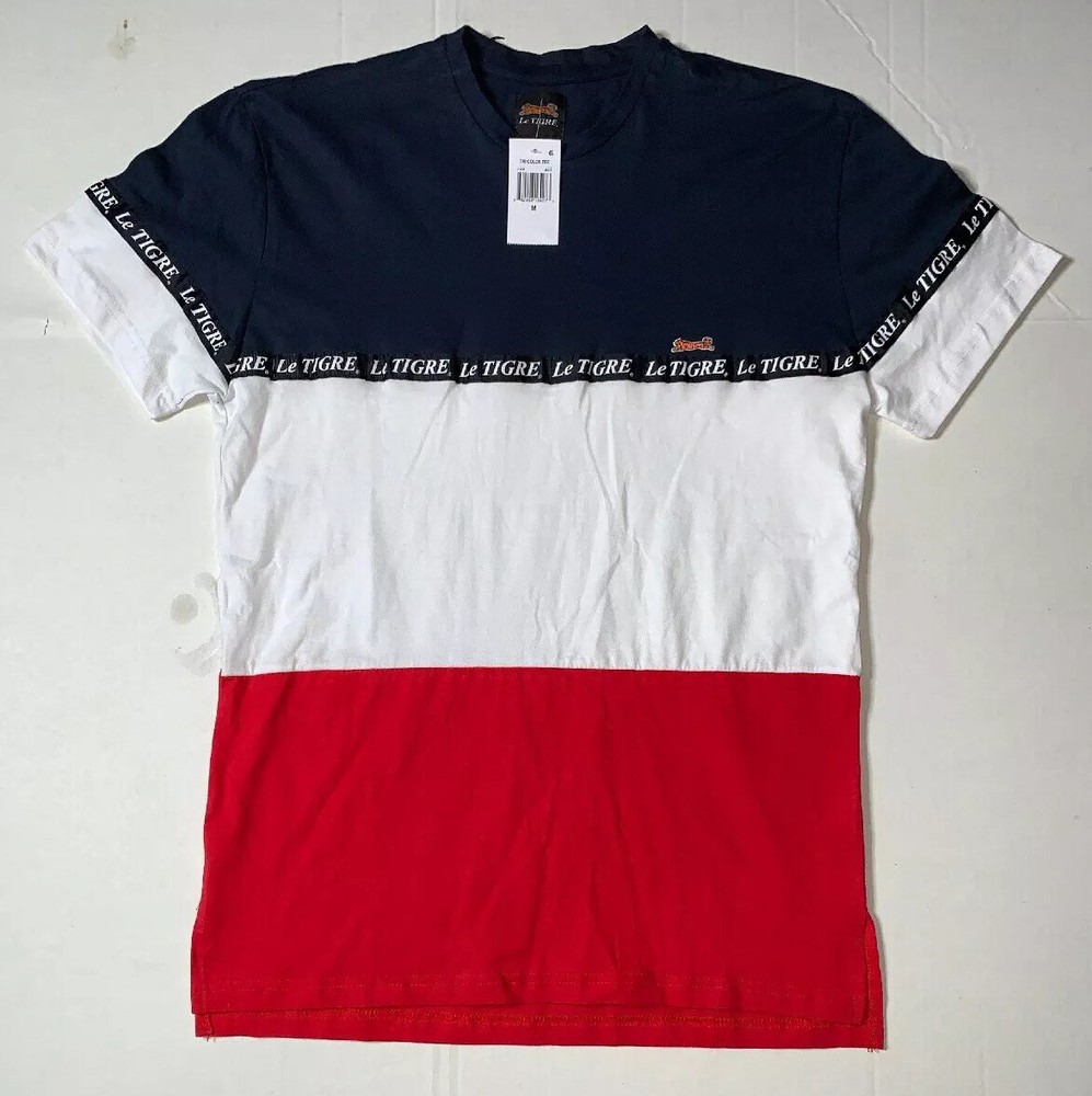 Brand New- Le Tigre Tri Color Crewneck T-Shirt Mens (Size M)