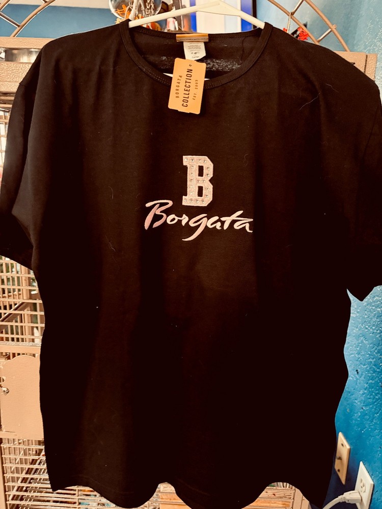 BORGATA COLLECTION “Borgata Hotel Casino Spa” T-Shirt BLACK Size L•VINTAGE 2000