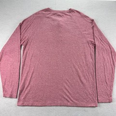 Faherty Cloud Cotton Henley Mens Large Long Sleeve Shirt Light Pink Pima Modal