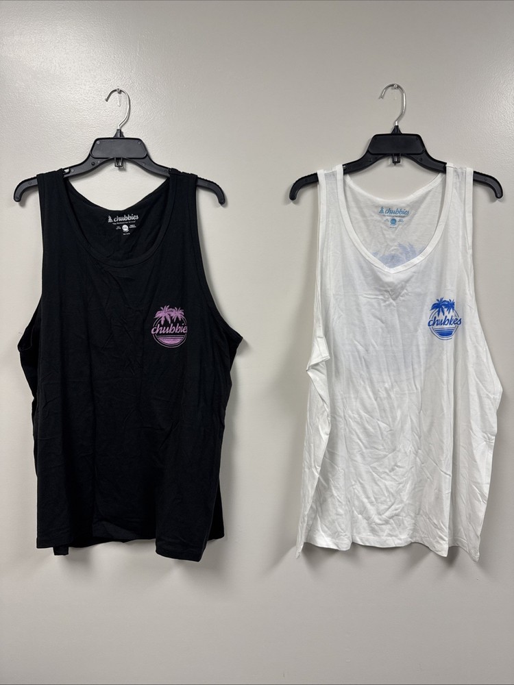 NWOT Chubbies 2 Tank Tops XXL