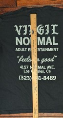 Virgil Normal Adult Entertainment T-Shirt in Black Store Logo Men’s Size Medium