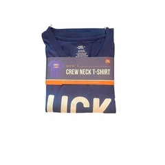 Men’s Lucky Fishing Shirt Blue Graphic Tee Short Sleeve Crew Neck Outdoors M-XXL