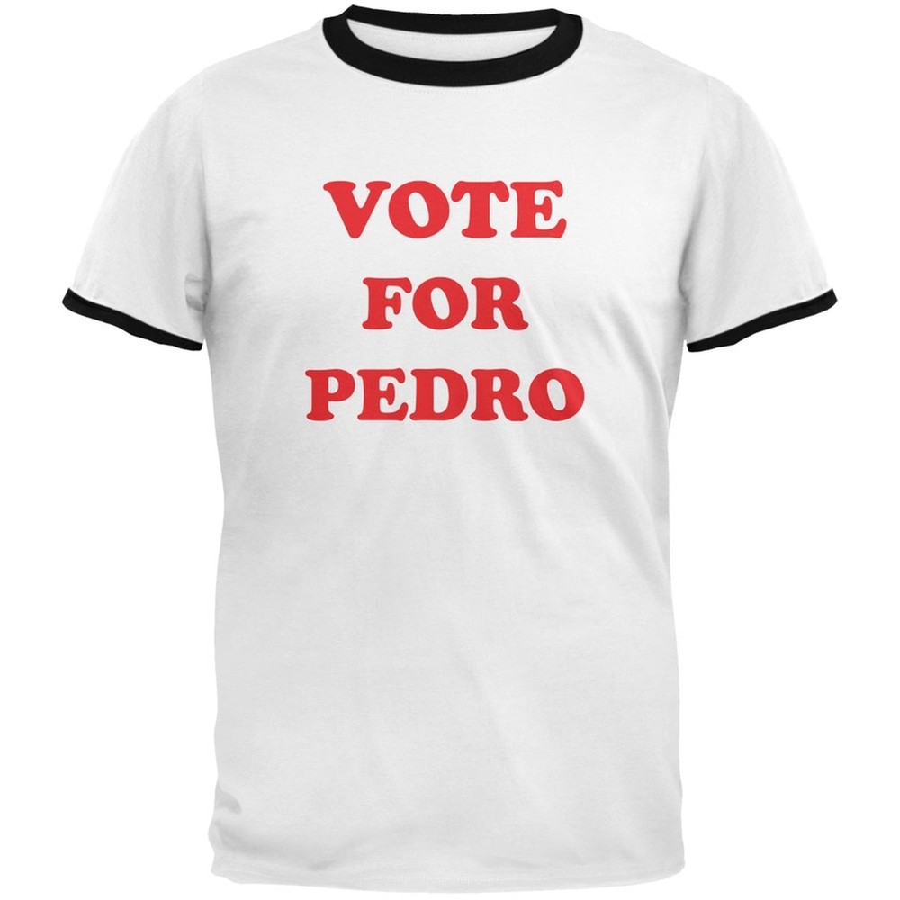 Vote For Pedro White/Black Men’s Ringer T-Shirt
