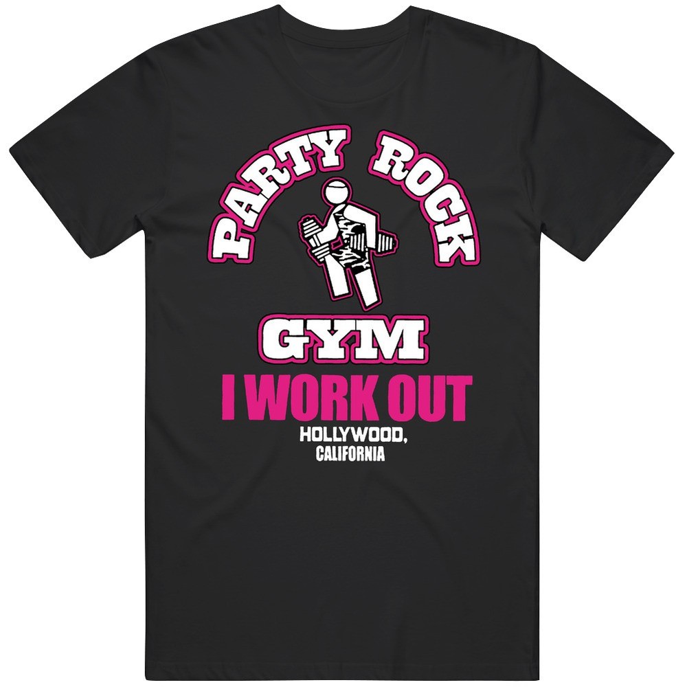 Party Rock Gym I Work Out Cotton Unisex T Shirt