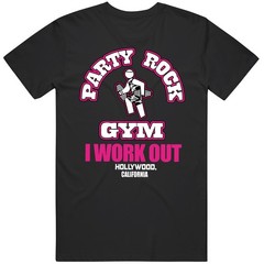 Party Rock Gym I Work Out Cotton Unisex T Shirt