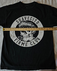 Men’s Suavecito Firme Club Black Shirt/ US Size M Adult Activewear
