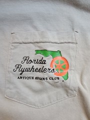 Florida Flyweelers Antique Engine Club Mens Distressed Tee Sz Xl