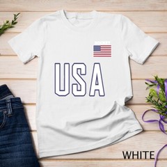 USA Flag Hockey Cool Pocket Equipment Top Gift Unisex T-shirt