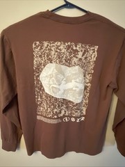 VANS Original Concepts Long Sleeve T-Shirt Brown/White Men’s Size XL NEW