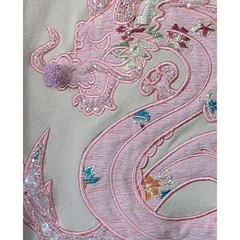 Rare Premium Quality Shell Pink Dragon Short Sleeve Sweatshirt New Year 2024