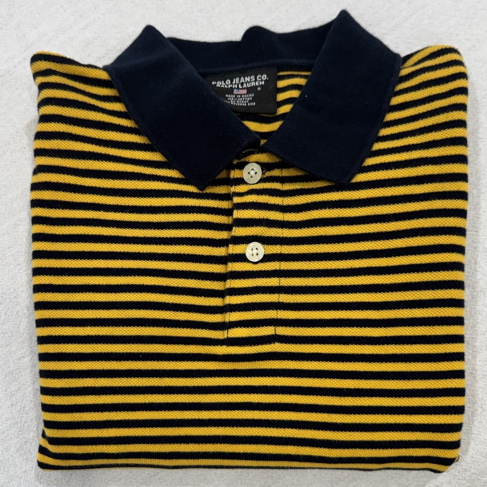 Vintage 90s Ralph Lauren Polo Jeans Co Polo Shirt Mens Large Preppy Striped