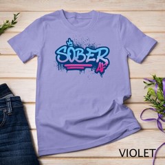 Sober AF Graffiti Crown NA AA Unisex T-shirt