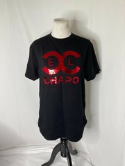 Makobi El Chapo Shirt Mens Medium Black Red Foil Short Sleeve