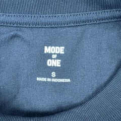 Mode Of One Mens Relaxed Fit M01 T-Shirt Deep Black Cotton Short Sleeve S NEW