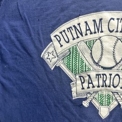 Putnam City West Patriots Shirt Mens 2XL Blue Baseball Team Hanes Beefy-T USA