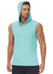 Men’s Muscle Hoodies Sleeveless Tank Tops Gym Fitness Running Sport Vest T-Shirt
