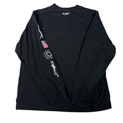 Rare Nike Dri-FIT Black Long Sleeve Athletic ADV Paris Break Running Shirt Mens
