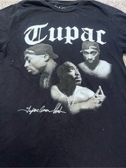 2Pac Tupac Shakur Graphic T-Shirt Black Band Rap Tee Men’s Small 2024 Bravado
