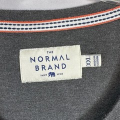 The Normal Brand Gray Henley Long Sleeve Shirt Mens XXL Pullover Casual