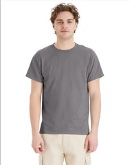 Hanes 5170 5XL EcoSmart Crewneck Short Sleeve Tee Pit to Pit 31″ Oxford Gray