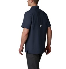 Columbia PFG Slack Tide Camp Short-Sleeve Button-Down Shirt – Collegiate Navy –