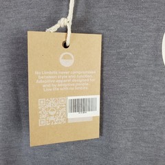No Limbits Drirelease Freshguard Tee Shirt Mens Large Gray Logo Crew Neck
