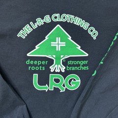 LRG Deeper Roots Stronger Branches Black Long Sleeve T Shirt Men’s Large