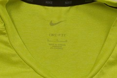 Nike Dri-FIT Men’s Size L Neon Volt Green Short Sleeve Training T-Shirt Active