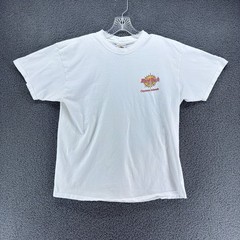 Vintage Hard Rock Cafe T Shirt Mens XL White Cayman Islands Heavy Tee Souvenir