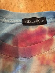 Blue Pink Siberia Spirit Tie Die 100% Cotton Shirt Damages Listed