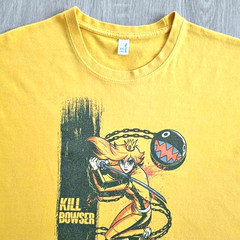 Vintage KILL BILL x SUPER MARIO BROS Shirt XL Movie Parody Video Games Crossover