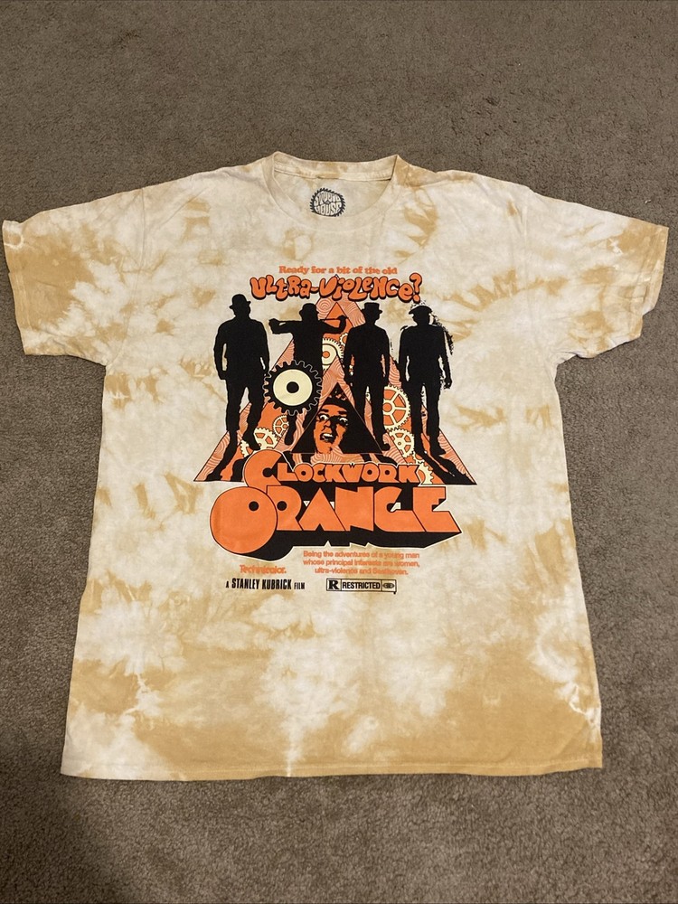 2022 Studio House Designs Clockwork Orange Tie Dye Graphic T-shirt Large