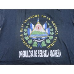 Republica De El Salvador Black T-shirt Sz 2XL 1990s