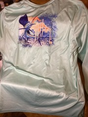 Guy Harvey Performance Long Sleeve Shirts Fish Graphic Print~Lot Of 2~XXL