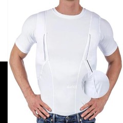 Men’s T-shirt Explosive Unisex Concealed Holster High Shirt Tops Tactical Casual