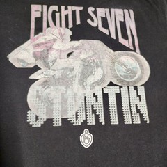 Eight 732 Men T Shirt Black Size 3XL Eight Seven Stuntin Graphics Motorcycle