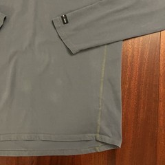 Tyndale FR Shirt Large Henley Blue Fire Resistant Work Button Long Sleeve Exxon