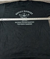 Nutley High School home of the Raiders T Shirt Men’s XL Black Short Sleeve 2023