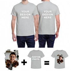 Custom Event Organizer T‑Shirt,Company Logo Front & Back Print Holiday Team Wear