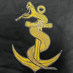 T Shirt Spyderpunk Snake & Anchor Tee Custom Printed Unisex Label Made In USA