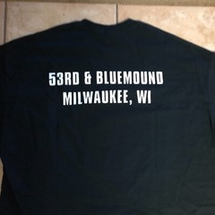 J&B’s Blue Ribbon Tee Shirt Bar + Grill Milwaukee Advertising XL Black Gildan