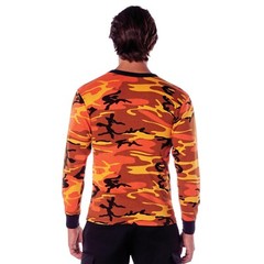 Men’s Long Sleeve Orange Camo T-Shirt – Rothco Savage Orange Camouflage L/S Tee