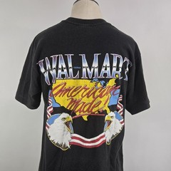 Vintage 80’s 90’s Walmart Eagle T-Shirt American Made Single Stitch Harley