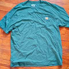 Carhartt Men’s XL Pocket T-Shirt Green Slate Short Sleeve Loose Fit K87-M