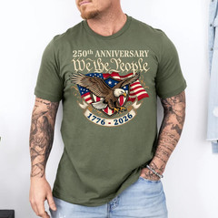 250 Anniversary USA 250th Eagle Flag Patriotic 4th of July T-Shirt