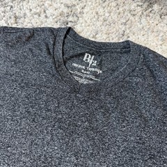 LOT OF 4 – Various Brands, Men’s Gray Short Sleeve Vneck Tshirt, Large