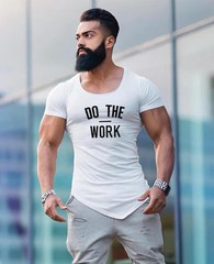 Camiseta De Manga Corta Para Hombre Ropa De Culturismo Gimnasio Deportes Fitness