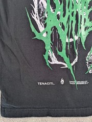 Tenaciti Studios T-Shirt Mens Large Black Ghost Graphic Distressed Streetwear