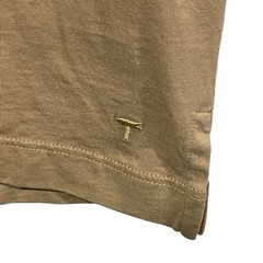 Left Coast Tee Shirt Mens M 100% Pima Cotton Crewneck Short Sleeve Tan Brown